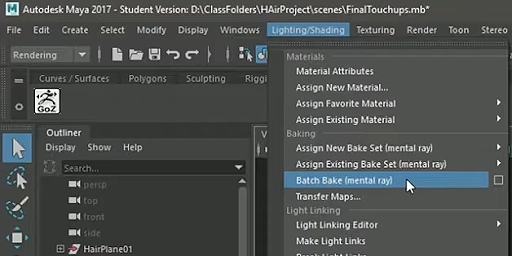 Cc34 hair mental ray menu location.png